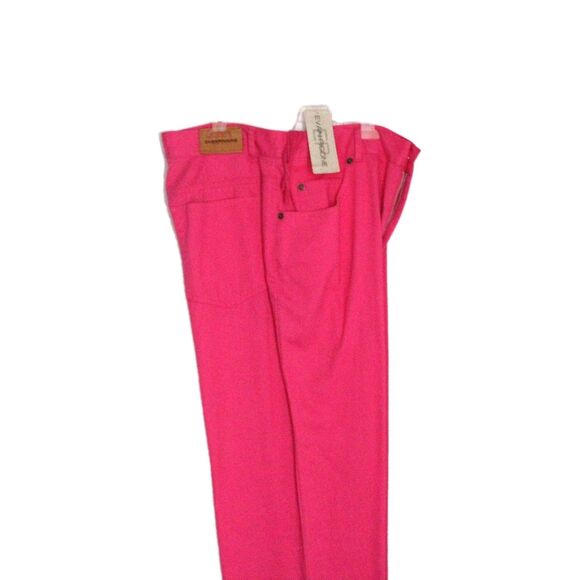 Evan Picone Twill Pants Straight Leg Pink High Waist 5 Pocket Size 10 NWT - Picture 1 of 13